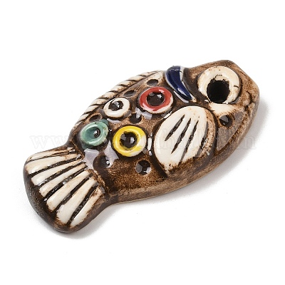 Ручной работы фарфора большие кулоны&nbsp;PORC-Z003-01A-1