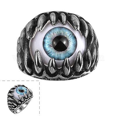 Уникальные мужские кольца из нержавеющей стали 316l RJEW-BB06668-11-1