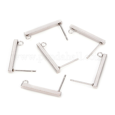 Фурнитура для сережек-гвоздиков из нержавеющей стали марки 304 STAS-L244-14B-P-1