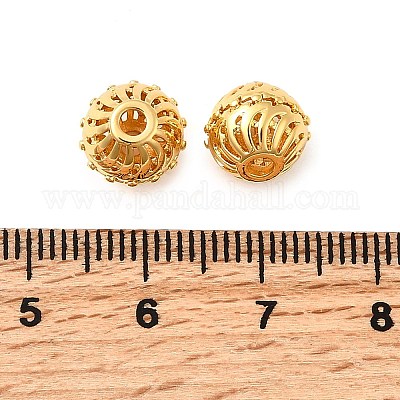 Латунные бусины KK-D407-04G-B-1