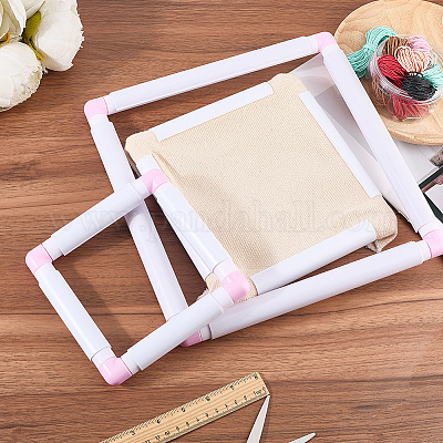 3 шт. 3 стиля пластиковые пяльцы для вышивки крестом DIY-CP0012-44B-1