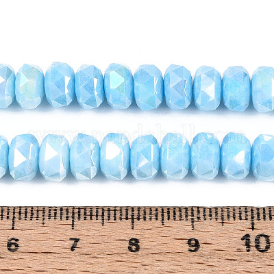 Антикоррозийные гальванические стеклянные бусины GLAA-T025-8mm-11C-1