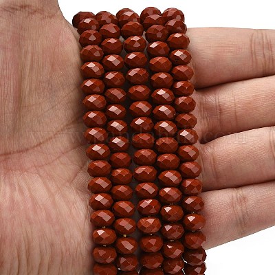 Натуральные красные яшмы бусы пряди G-Z111-A12-01-1