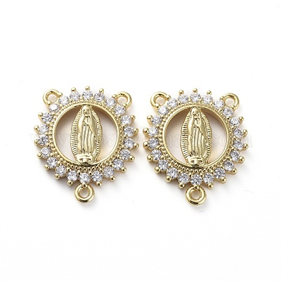 Латунь микро проложить соединения люстры компонентов кубического циркония ZIRC-G157-32G-1