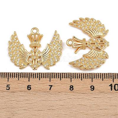 Латунные микро проложить кубического циркония подвески KK-F910-11G-1