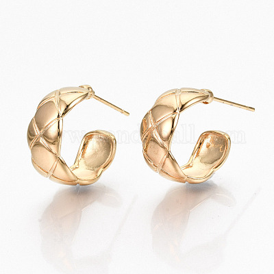 Серьги-кольца из латуни KK-R117-038-NF-1