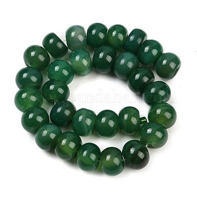 Окрашенные естественный агат бисер пряди G-U030-A01-03-1