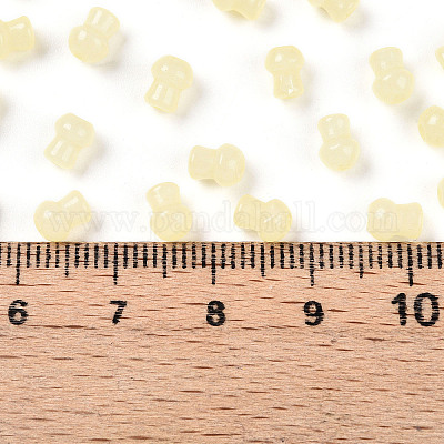 Стеклянные бусины прозрачных цветов SEED-R001-01H-1