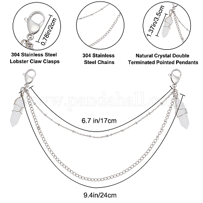 Подвеска в виде пули из натурального хрусталя FIND-PH01456-1