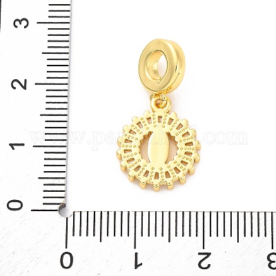 Латунные прозрачные кубические цирконии европейские подвески KK-D325-28G-08-1