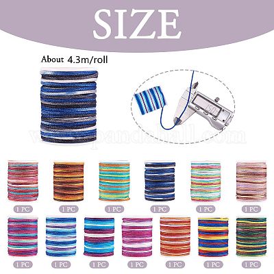 Сегментная окрашенная полиэфирная нить&nbsp;NWIR-TA0001-03C-1