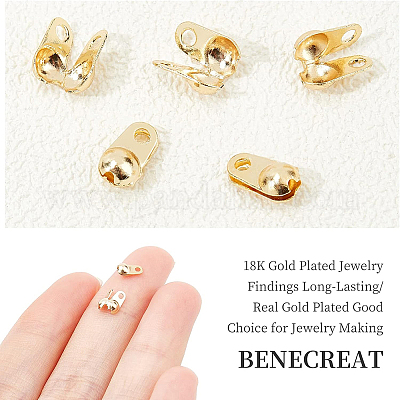 160 шт. латунные наконечники для бусин KK-BC0002-45-1