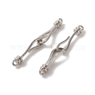 Латуни крюка и S-крючок застежки KK-U016-04P-1