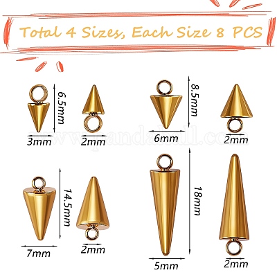 32 шт. 4 подвески из нержавеющей стали 304 STAS-SZ0002-36G-1