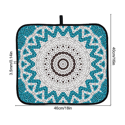 Коврик для сушки посуды из полотенец для кухни AJEW-WH0189-80A-05-1