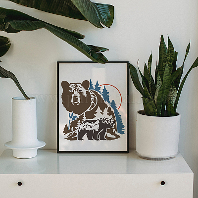 1 шт. трафареты для рисования домашних животных DIY-MA0005-64B-1