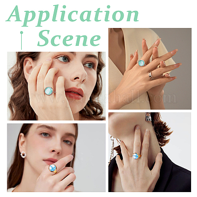 Набор для самостоятельного изготовления колец для манжет из нержавеющей стали 201 и 304 DIY-HS0001-52-1