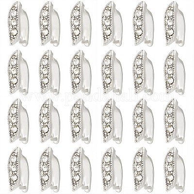 40 шт. латунные защелки на дужках KK-SC0003-55-1