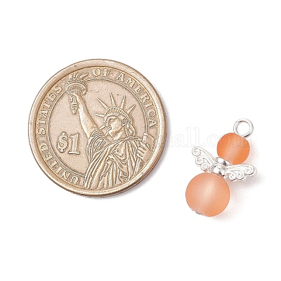 8 шт. подвески из матового стекла 8 цветов PALLOY-JF04086-1