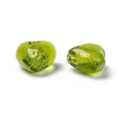 Стеклянные бусины FOIL-R050-12x8mm-7-1