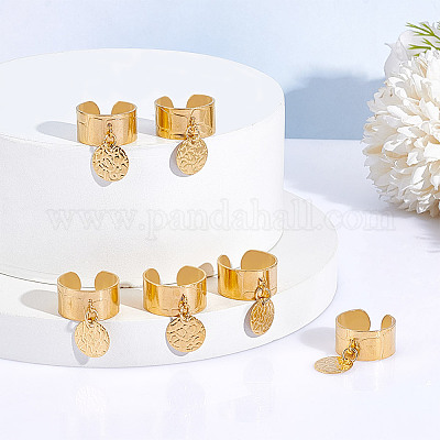 Кольца-манжеты из нержавеющей стали 304 RJEW-UN00010-1