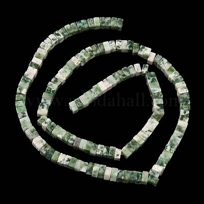 Натуральные зеленые пятна яшмовых нитей G-A280-C14-01-1