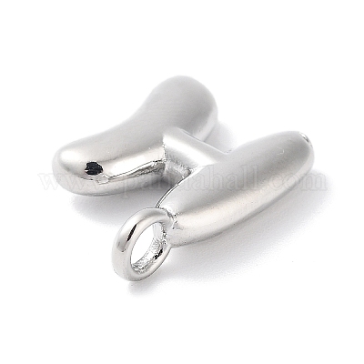 Подвески из латуни с покрытием стойки с буквами-шариками KK-C050-01P-H-1