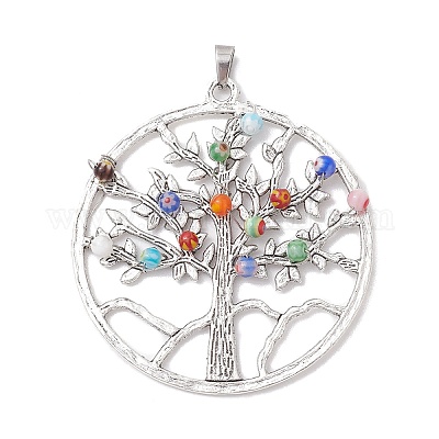 Стеклянные подвески миллефиори PALLOY-JF02633-1