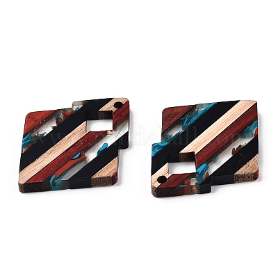 Подвески из смолы и ореха&nbsp;RESI-N039-23-1