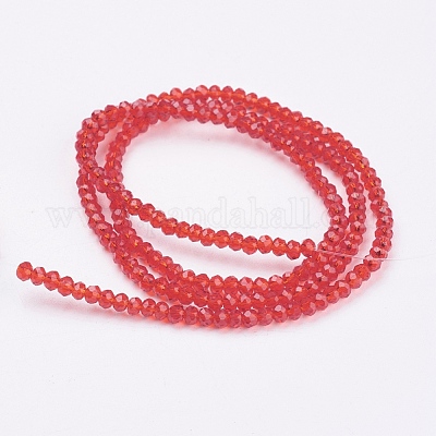 Прозрачные стеклянные бусины GLAA-R135-2mm-17-1