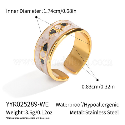 Открытые кольца-манжеты от сглаза из нержавеющей стали для женщин BM1885-2-1