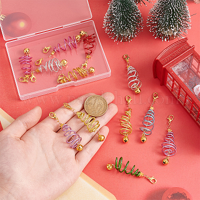 Украшение подвески из алюминиевой проволоки и сплава HJEW-GO00041-1