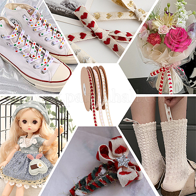 3 рулон 3-х цветной плоской полиэстеровой ленты ко Дню святого Валентина OCOR-NB0001-82-1