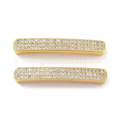 Покрытие стойки латунь микропаве прозрачные кубические циркониевые бусины KK-C063-21G-1