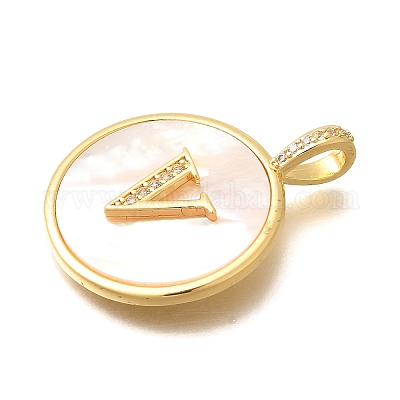 Подвески из латуни с микропаве KK-M309-42G-V-1