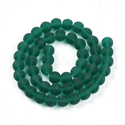 Прозрачные стеклянные бусины GLAA-T032-T8mm-MD21-1