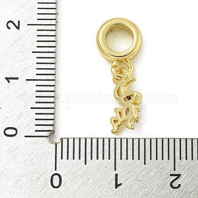 Подвески-подвески в виде муравьев из латуни с черным и средним фиолетовым кубическим цирконием KK-Z067-58G-1