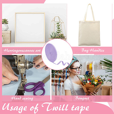 Хлопковые ленты&nbsp;SRIB-WH0008-05E-1