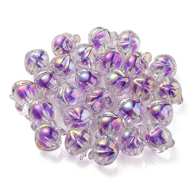 УФ-покрытие радужными переливающимися акриловыми бусинами OACR-F004-02E-1