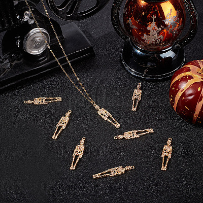 10 шт. латунные подвески на тему Хэллоуина KK-BBC0015-68C-1