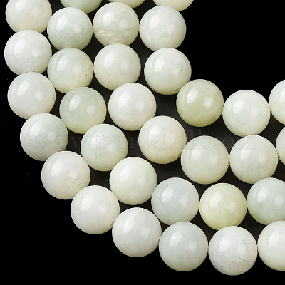 Природного нефрита Xiuyan бисер нитей&nbsp;G-H343-D13-12mm-1
