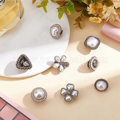 8 шт. 8-х стильные литые пряжки для обуви FIND-FG0001-65-1