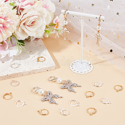 100 шт. 2-х цветная фурнитура для сережек из нержавеющей стали 304 STAS-BBC0006-27-1