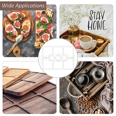 Прямоугольный акриловый лоток с 9 карманом FIND-WH0420-59-1