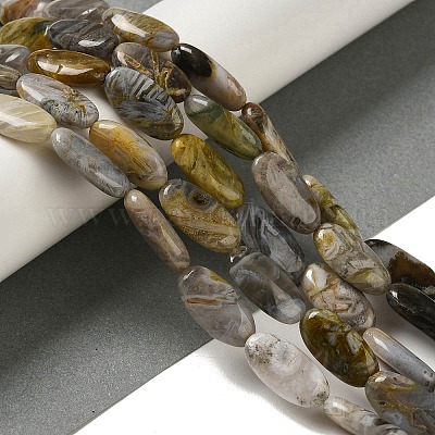 Природные бамбуковых листьев агат бисер нитей G-NH0014-B01-03-1