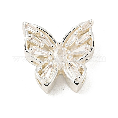 Латунные микропаве из прозрачного кубического циркония KK-Z057-08S-1