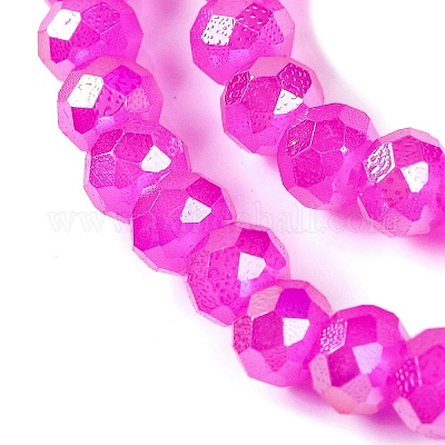 Запекание гальванических нитей стеклянных бусин X-DGLA-A039-J10mm-B24-1