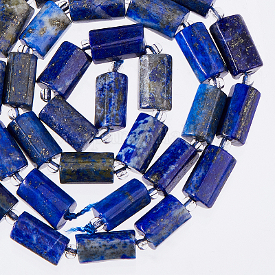 2 нити натуральных бусин из лазурита G-FH0002-38-1