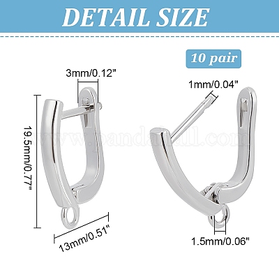 Латунные серьги-кольца с застежкой сзади ZIRC-F052-29P-1