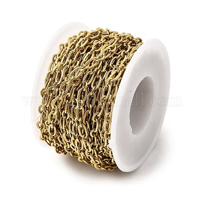 Текстурированные овальные звенья цепей из нержавеющей стали 304 CHS-C018-08G-1